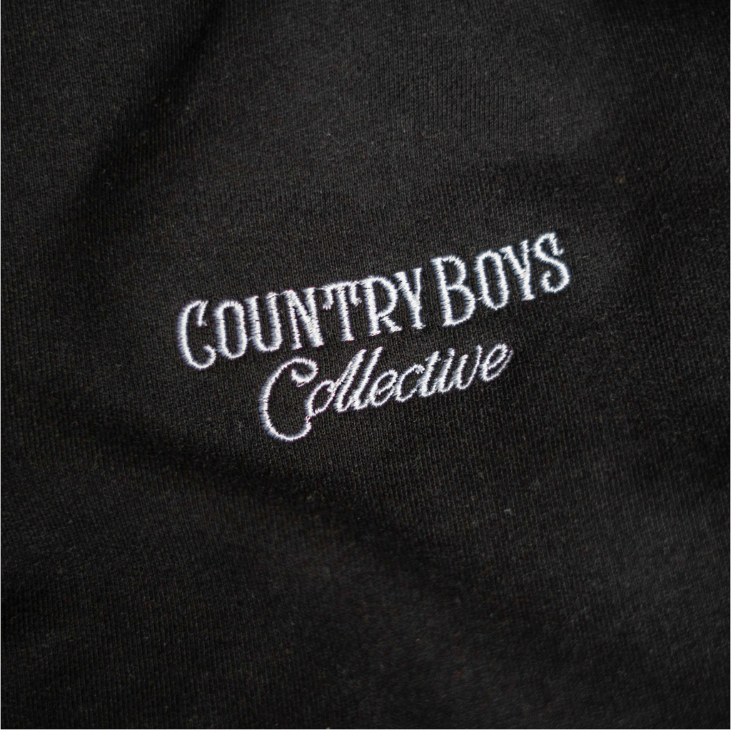 Country Boys Black Hooded Jumper