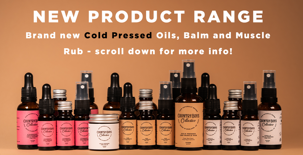 Col pressed CBD oils - Cold pressed CBD muscle rub - cold pressed CBD balm. The cold press extraction method produces a greater quality product but results in a much lower yield and gives you full spectrum CBD oil instead of Broad Spectrum