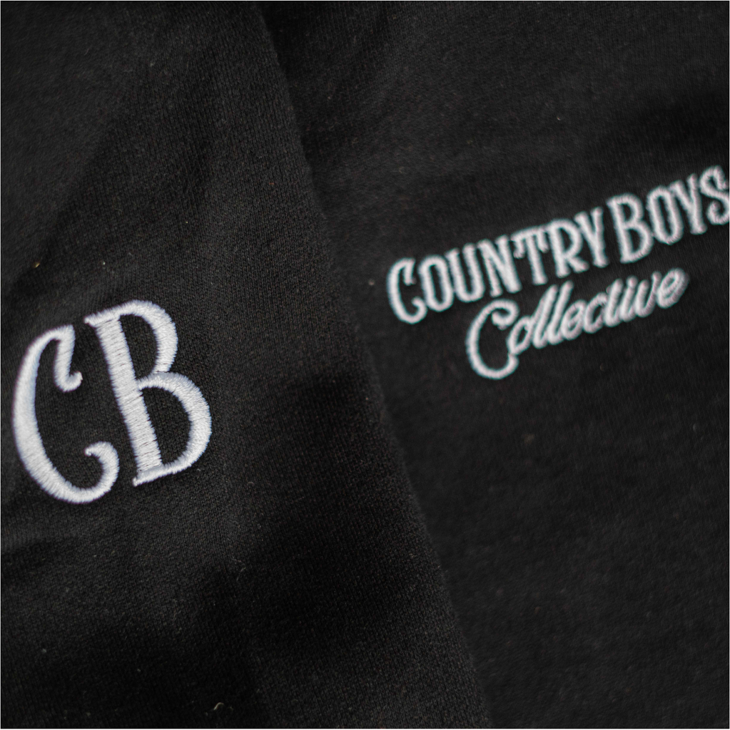 Country Boys Black Hooded Jumper