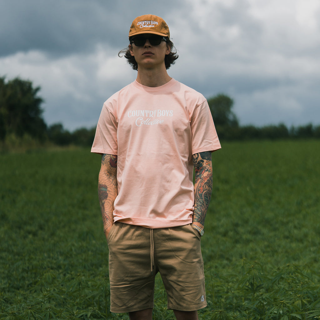 Country Boys Short Sleeve T-Shirt - Salmon
